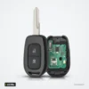 Clé télécommande 433 MHz pour Renault Trafic, Dacia Duster, puce PCF7961M - intérieur ouvert, circuit imprimé et bouton