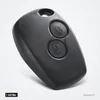 Clé télécommande 433 MHz pour Renault Twingo, Dacia Duster, Logan, puce PCF7946 - vue de dessus légèrement inclinée