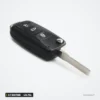 Clé télécommande 434 MHz 2/3 boutons pour Volkswagen Golf, Passat, puce ID48 - clé pliante, lame dépliée de profil