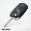 Clé télécommande 434 MHz 2/3 boutons pour Volkswagen Golf, Passat, puce ID48 - clé pliante, boutons visibles sur le corps