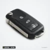 Clé télécommande 434 MHz 3 boutons pour VW Golf, Polo, Passat, puce ID48 - vue de face, boutons avec pictogrammes