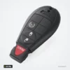 Clé télécommande 434 MHz pour Chrysler Town & Country, Dodge Caravan - vue de face, bouton panique en bas