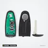 Clé télécommande 5 boutons pour Ford C-Max, Focus, Edge, Escape, 315/433 MHz - coque ouverte avec circuit et lame séparée