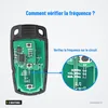 Clé télécommande intelligente 3 boutons pour BMW X5, X6, Z4, Série 1 - coque ouverte montrant le circuit imprimé