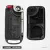 Coque de clé 1 à 4 boutons pour Mercedes Classe A, C, E, S - coque ouverte, intérieur avec pièce rouge visible