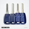 Coque de clé 1 bouton pour Fiat Punto, Doblo, Bravo, Stilo, lame SIP22 - quatre lames de clé alignées