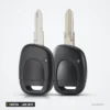 Coque de clé 1 bouton pour Renault Twingo, Clio, Kangoo, lame NE73 ou VAC102 - deux clés placées côte à côte