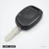 Coque de clé 1 bouton pour Renault Twingo, Clio, Kangoo, lame NE73 ou VAC102 - vue de face, bouton unique visible