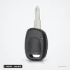 Coque de clé 1 bouton pour Renault Twingo, Clio, Kangoo, lame NE73 ou VAC102 - vue de profil, lame visible