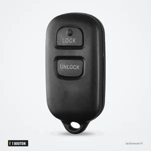 Coque de clé 2+1 boutons pour Toyota RAV4, Camry, Land Cruiser, Highlander - deux boutons sans texte apparent Coque de clé 2+1 boutons pour Toyota RAV4, Camry, Land Cruiser, Highlander - deux boutons sans texte apparent