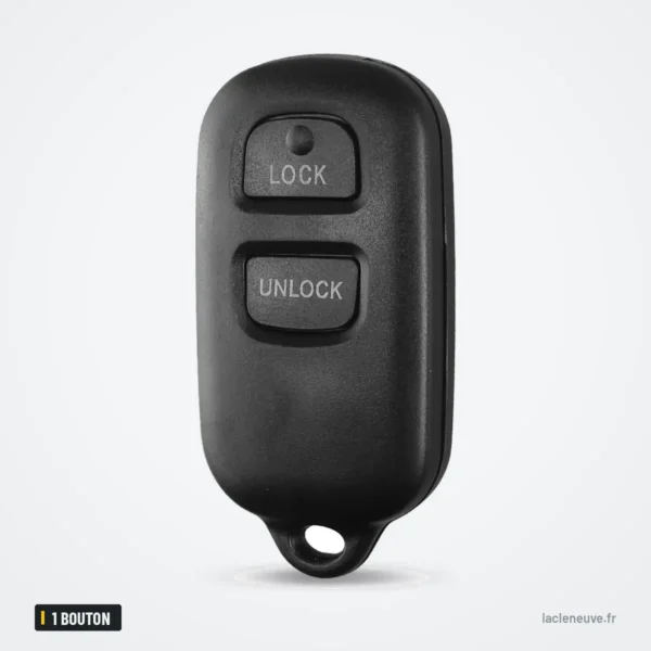 Coque de clé 2+1 boutons pour Toyota RAV4, Camry, Land Cruiser, Highlander - deux boutons sans texte apparent