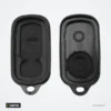Coque de clé 2+1 boutons pour Toyota RAV4, Camry, Land Cruiser, Highlander - deux moitiés de coque ouvertes
