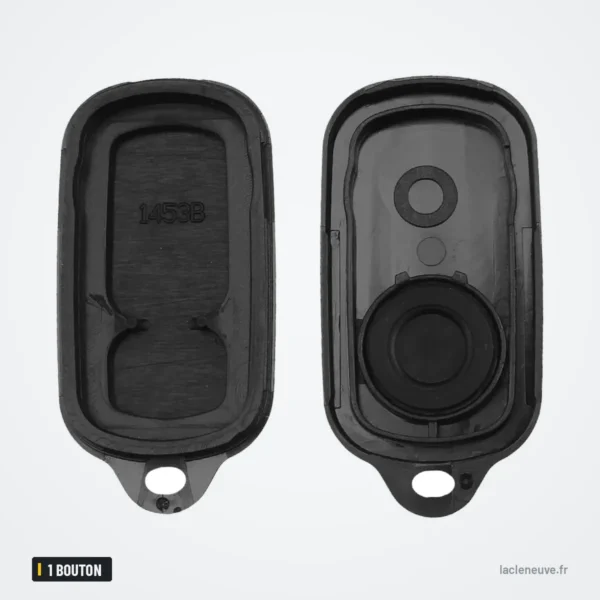 Coque de clé 2+1 boutons pour Toyota RAV4, Camry, Land Cruiser, Highlander - deux moitiés de coque ouvertes