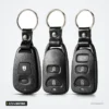 Coque de clé 2/3/4 boutons pour Hyundai Elantra, Sonata, Kia Carens - trois télécommandes présentées côte à côte