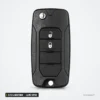 Coque de clé 2/3/4 boutons pour Jeep Wrangler, Renegade, Compass, lame SIP22 - coque à deux boutons, vue de face