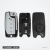 Coque de clé 2/3/4 boutons pour Jeep Wrangler, Renegade, Compass, lame SIP22 - coque démontée en trois parties