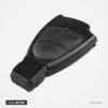 Coque de clé 2/3/4 boutons pour Mercedes-Benz Classe C, Classe E, Classe S - vue de face, trois boutons visibles