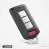 Coque de clé 2/3/4 boutons pour Mitsubishi Outlander, ASX, Pajero, Lancer - vue de dos, boutons visibles