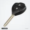 Coque de clé 2/3/4 boutons pour Toyota Camry, Corolla, Avalon, TOY43 - clé 2 boutons, vue de profil arrondie