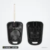 Coque de clé 2/3 boutons pour Chevrolet Aveo, Cruze, Malibu, lame HU100 - coque ouverte, deux coquilles et lame