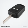 Coque de clé 2/3 boutons pour Chevrolet Aveo, Cruze, Malibu, Sonic, lame HU100 - vue de profil, boutons et lame visibles