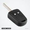 Coque de clé 2/3 boutons pour Chevrolet Aveo, Cruze, Malibu, Sonic, lame HU100 - vue inclinée, lame et boutons visibles