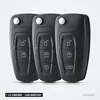 Coque de clé 2 à 3 boutons pour Ford Ranger, lame HU101/FO21 - trois coques côte à côte, quatre boutons chacune