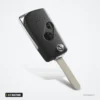 Coque de clé 2/3 boutons pour Honda Accord, Civic, CR-V, Pilot - lame dépliée, vue de trois quarts