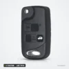Coque de clé 2/3 boutons pour Lexus ES300, GS300, LS400, RX300, lame TOY48 - vue de face légèrement inclinée, anneau visible