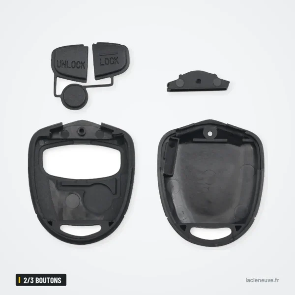 Coque de clé 2/3 boutons pour Mitsubishi Lancer, Outlander, Pajero, ASX - pièces détachées, clavier et coque