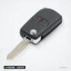 Coque de clé 2/3 boutons pour Mitsubishi Pajero, Lancer, Outlander, lame MIT11 - vue de profil, lame partiellement sortie