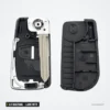 Coque de clé 2/3 boutons pour Mitsubishi Pajero, Lancer, Outlander, lame MIT11 - intérieur du boîtier ouvert avec mécanisme