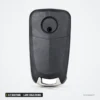 Coque de clé 2/3 boutons pour Opel Astra H, Corsa D, Zafira, lame HU43/HU100 - dos de la coque, lame rentrée