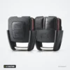 Coque de clé 2/3 boutons pour Opel Astra, Vectra, Zafira, Insignia - deux coques côte à côte, vue de face