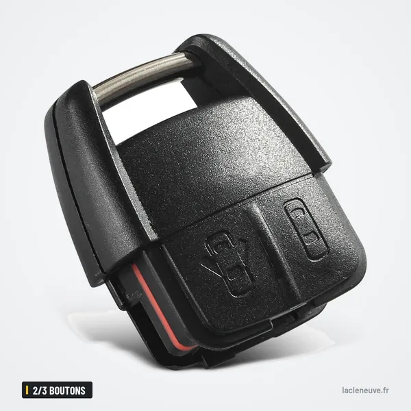 Coque de clé 2/3 boutons pour Opel Astra, Zafira, Frontera, Chevrolet Cruze - dos de la coque, anneau porte-clé visible