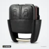 Coque de clé 2/3 boutons pour Opel Astra, Zafira, Vectra, Chevrolet Cruze - coque seule, vue de face, liseré rouge