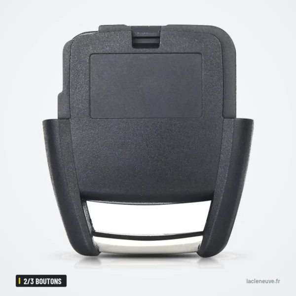 Coque de clé 2/3 boutons pour Opel Vectra, Zafira, Astra, Insignia - dos de la coque, compartiment pile