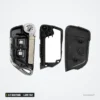 Coque de clé 2/3 boutons pour Peugeot 107, 207, 307, 308, lame VA2 ou HU83 - coque démontée en trois éléments