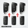 Coque de clé 2/3 boutons pour Peugeot 307, Citroën C4, C5, lame HU83/VA2 - plusieurs coques côte à côte, avant et après