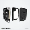 Coque de clé 2/3 boutons pour Peugeot 307, Citroën C4, C6 - coque démontée en trois parties, châssis apparent