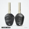 Coque de clé 2/3 boutons pour Porsche Boxster, 911, 996, lame HU66 - deux coques côte à côte avec lames