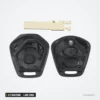 Coque de clé 2/3 boutons pour Porsche Boxster, 911, 996, lame HU66 - coque ouverte en deux parties, composants visibles