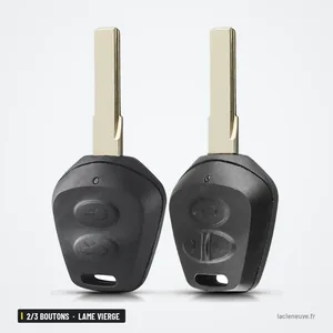Coque de clé 2/3 boutons pour Porsche Boxster S, 911, 996, lame vierge - deux clés identiques vues de face