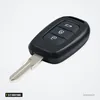 Coque de clé 2/3 boutons pour Renault Clio 4, Trafic, Dacia Logan - vue de trois-quarts