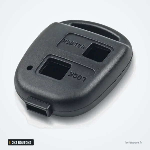 Coque de clé 2/3 boutons pour Toyota Camry, Corolla, Lexus RX, IS200 - télécommande de forme différente, boutons visibles
