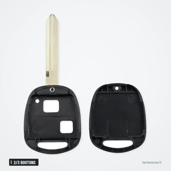 Coque de clé 2/3 boutons pour Toyota Camry, Corolla, RAV4, Lexus GX470 - coque ouverte en deux moitiés