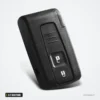 Coque de clé 2/3 boutons pour Toyota Corolla, Corolla Verso, Prius - vue de profil, tranche épaisse