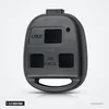 Coque de clé 2/3 boutons pour Toyota RAV4, Yaris, Corolla, Land Cruiser - vue de face, trois boutons visibles