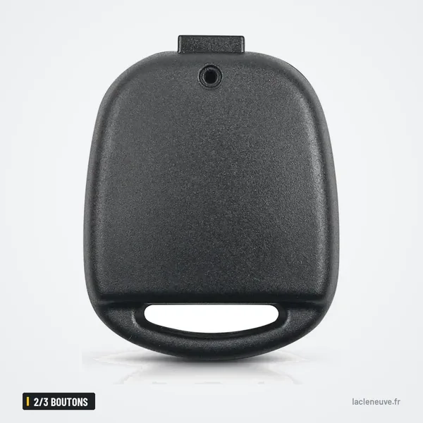 Coque de clé 2/3 boutons pour Toyota RAV4, Yaris, Corolla, Land Cruiser - dos de la coque, surface lisse
