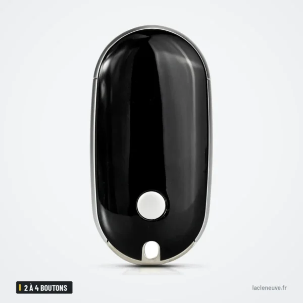 Coque de clé 2 à 4 boutons pour BMW, Mercedes-Benz, style BGA - vue de profil, finition brillante